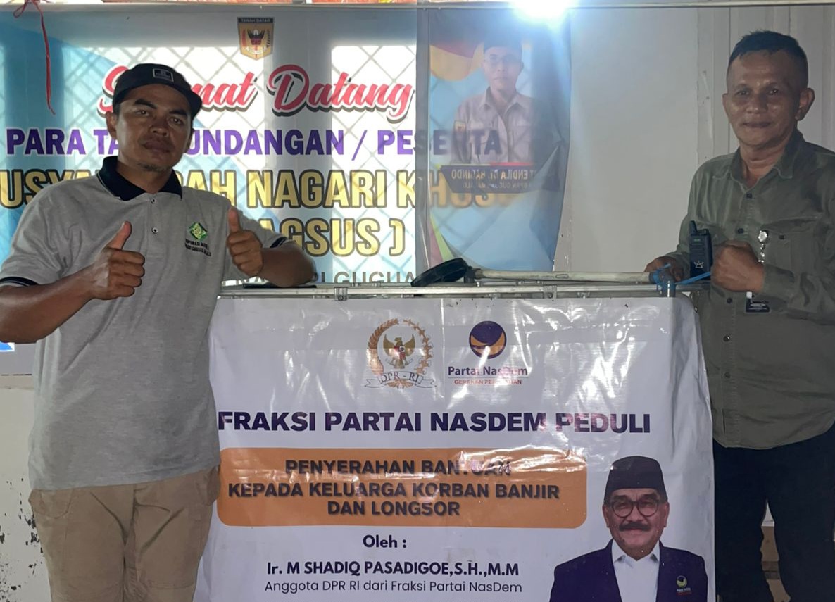 Shadiq Lanjutkan Penyaluran Bantuan untuk Korban Bencana Sumatra Barat